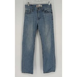 LEVI'S 505 Straight Women's Jeans Denim‎ Size 14 Slim 25W 27L Light Wash